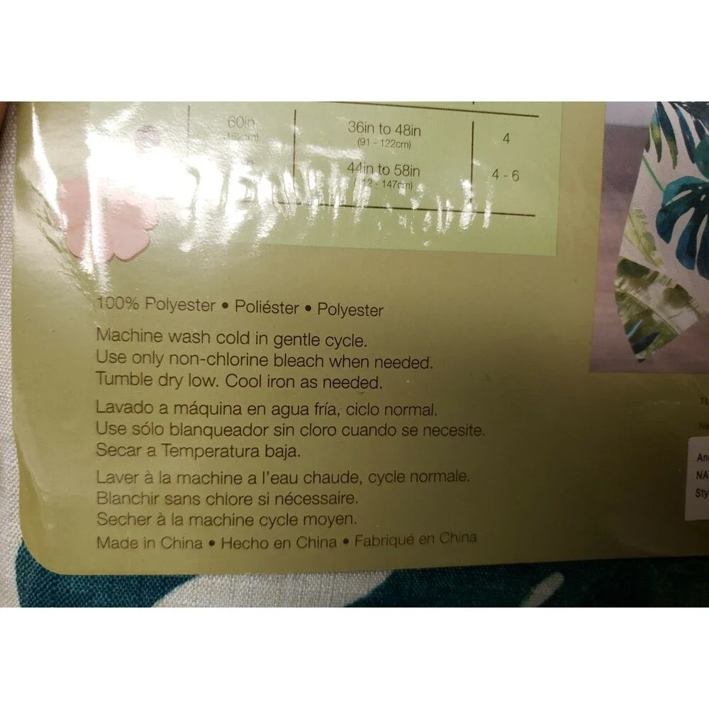 Printed Fabric Tablecloth 70